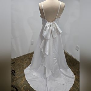 Shein white prom or wedding gown